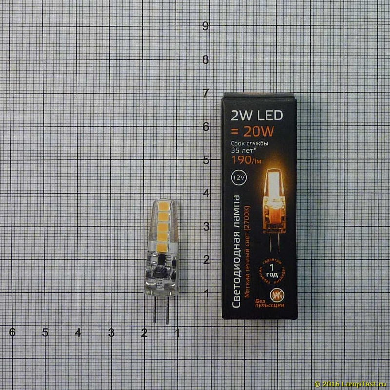Диммируемая светодиодная лампа G4 2,5W (12V)