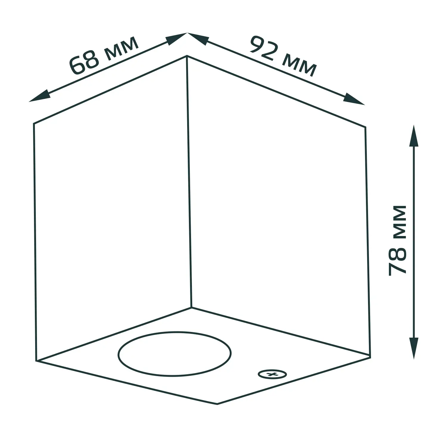 GD158 Светильник садово-парковый Gauss Cube настенный архитектурный,  2xGU10, 67*92*80mm, 170-240V / 50Hz, 2xMax.35W, IP54, 1/36 купить за 1  299<span class=