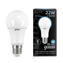 Gauss LED A70 22W E27 1640lm 4100K 1/10/50 арт. 102502222
