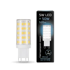 Gauss LED G9 AC185-265V 5W 520lm 4100K керамика арт. 107309205