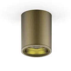 Светильник накладной Gauss HD001 12W (кофе золото) 3000K 79x100мм 1/30