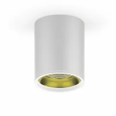 Светильник накладной Gauss HD010 12W (белый золото) 3000K 79x100мм 1/30
