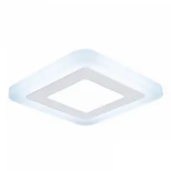 Точечный светильник Gauss Backlight BL122 Квадрат. Акрил, 6+3W, LED 3000K, 145*145, 1/40