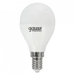 Лампа Gauss Elementary Шар 10W 750lm 6500K Е14 LED 1/10/100