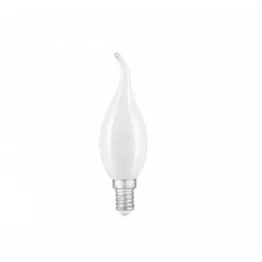 Фото Лампа Gauss Filament Свеча на ветру 9W 610lm 4100К Е14 milky LED арт. 104201209