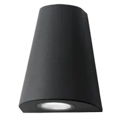 Светильник садово-парковый Gauss Sigma настенный архитектурный, 2xGU10, 125*88*156mm, 170-240V / 50Hz, 2xMax.35W, IP54, 1/30