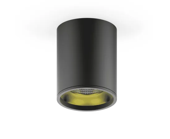 Светильник накладной Gauss HD008 12W (черный золото) 3000K 79x100мм 1/30