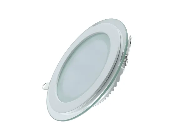 Светильник Gauss Glass круг 18W 1480lm 4000K 220-240V IP20 монт Ø155 200*30 с дек стеклом LED 1/20
