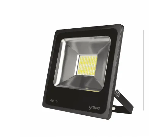 Прожектор светодиодный Gauss LED 60W IP65 6500К черный 1/10 арт. 613100360