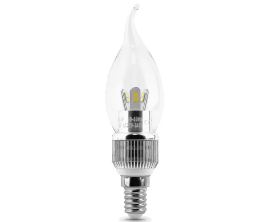 Gauss LED Candle Tailed Crystal clear dim 5W E14 4100K диммируемая арт. HA104201205-D